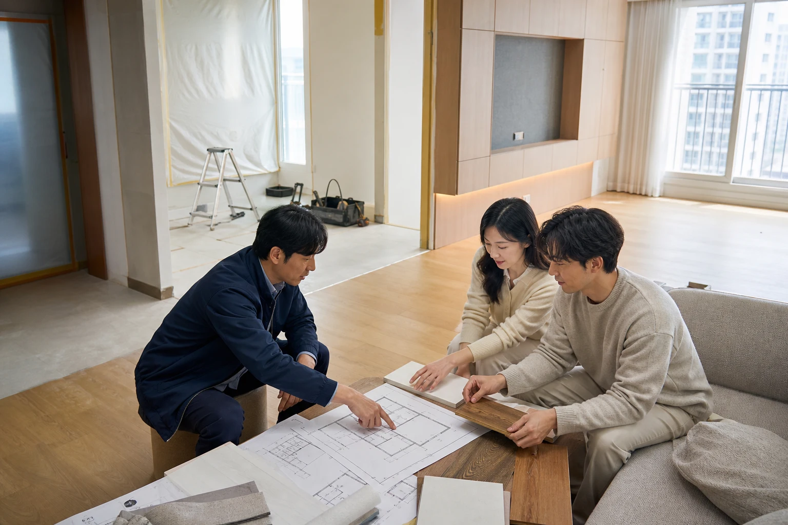리모델링 업체 세부 공정 점검